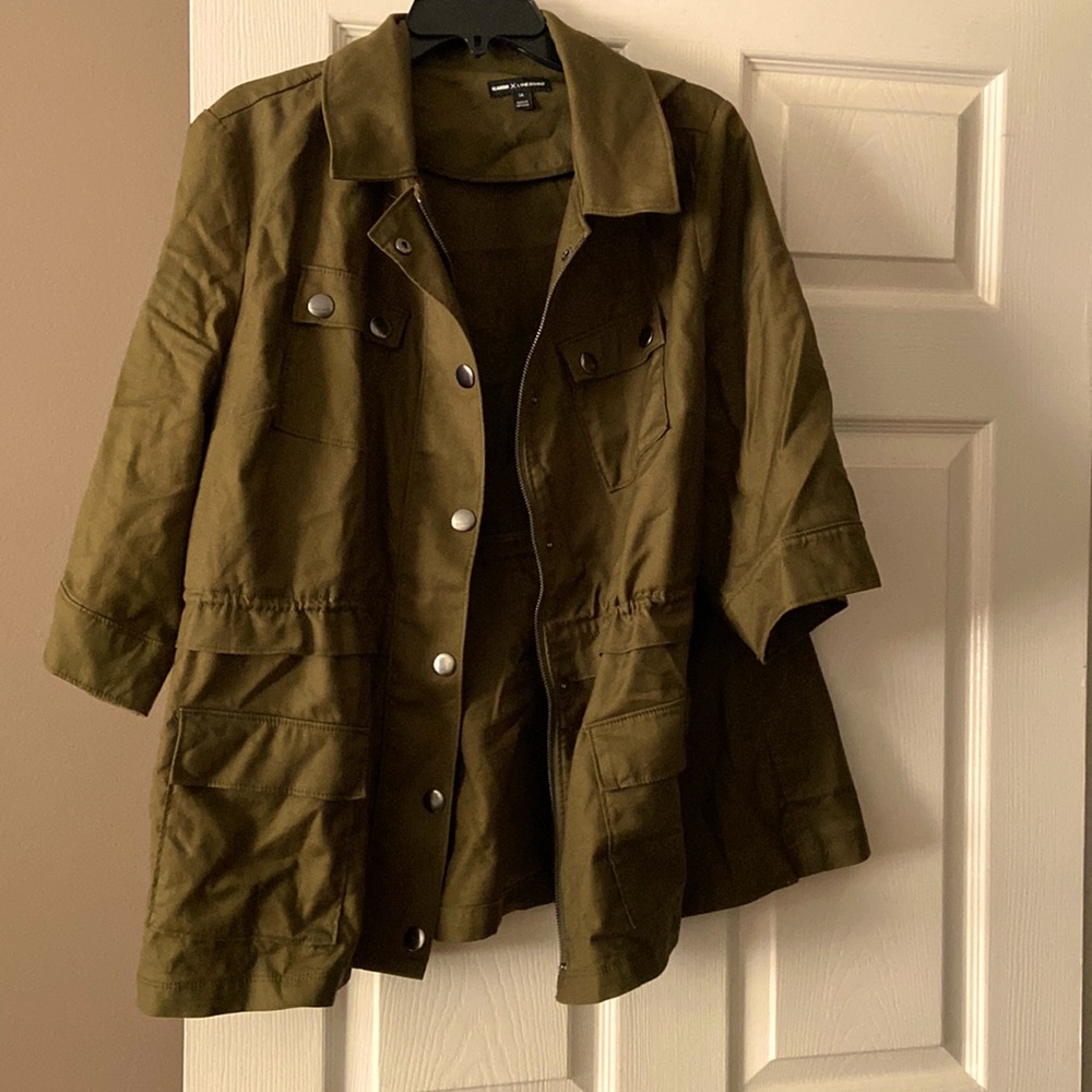 Lane Bryant Glamour Jacket, Olive green